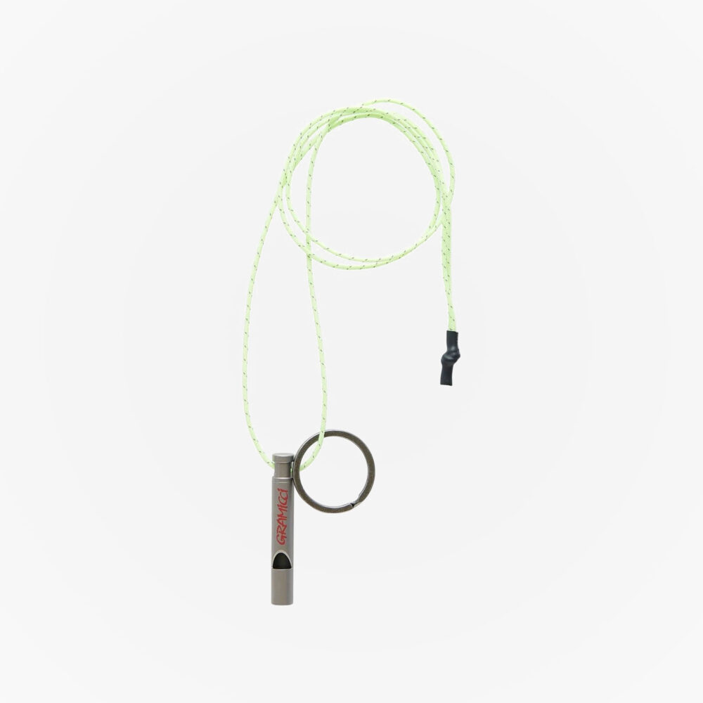 Gramicci Titanium Survival Whistle - Silver