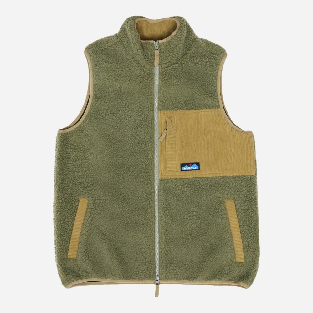 Kavu Cooper Fleece Vest - Moss Stone