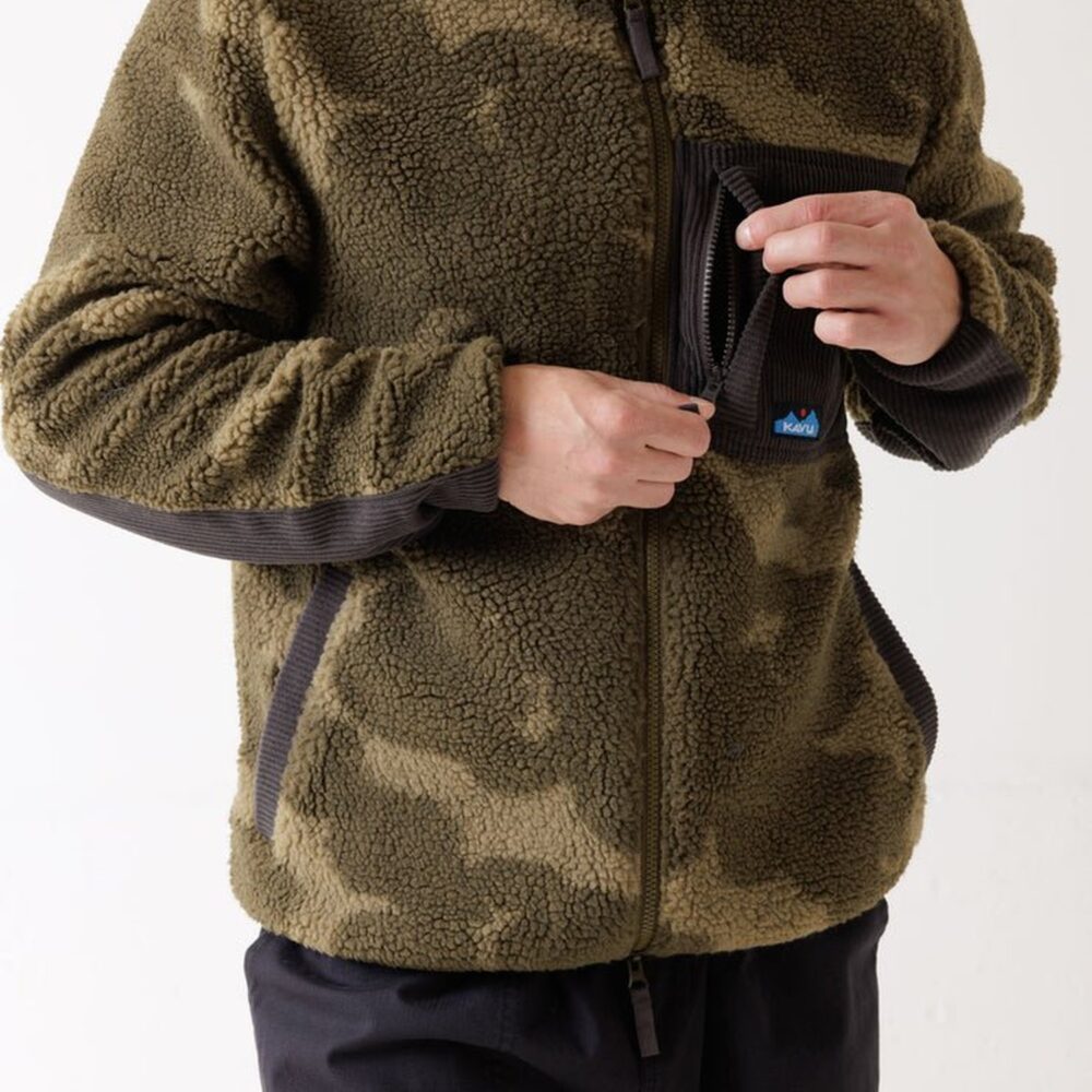 Kavu Wayside Fleece Jacket - Camo Blur