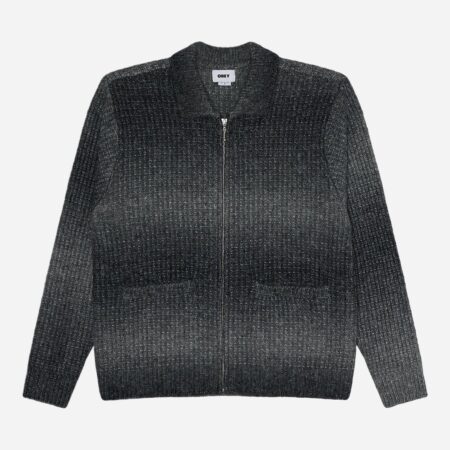 Obey Anton Gradient Cardigan - Charcoal Multi Obey Anton Gradient Cardigan - Charcoal Multi