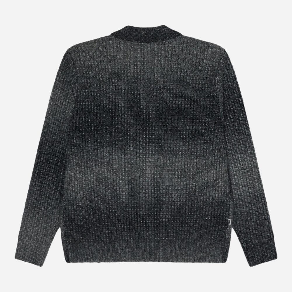 Obey Anton Gradient Cardigan - Charcoal Multi