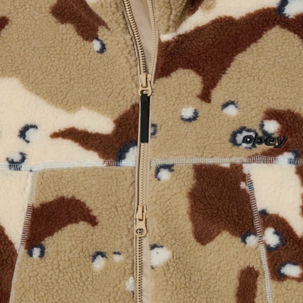 Obey Axis Sherpa Jacket - Desert Camo