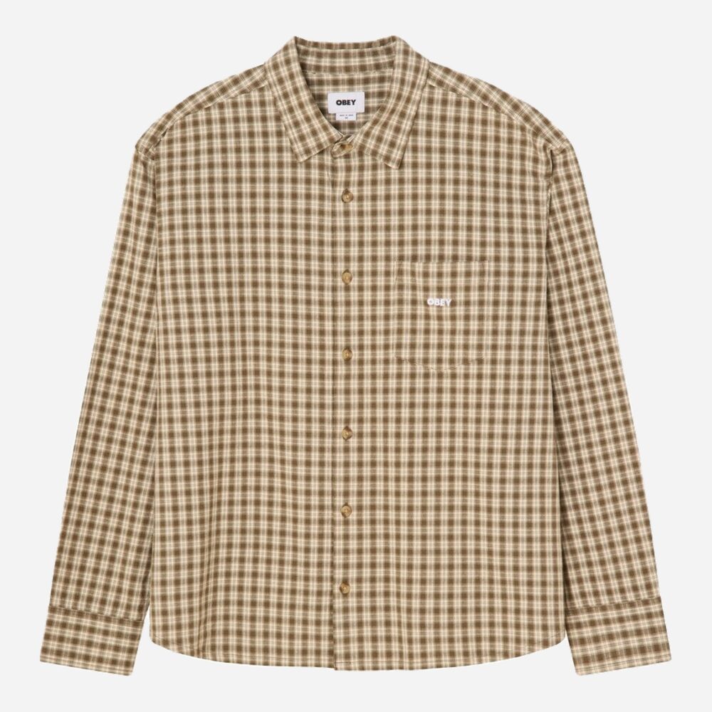 Obey Bigwig Axel Woven Shirt - Canteen Multi