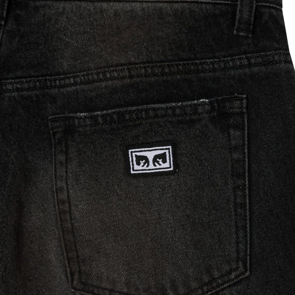 Obey Boxcar Straight Leg Denim Pant - Oxidized Black