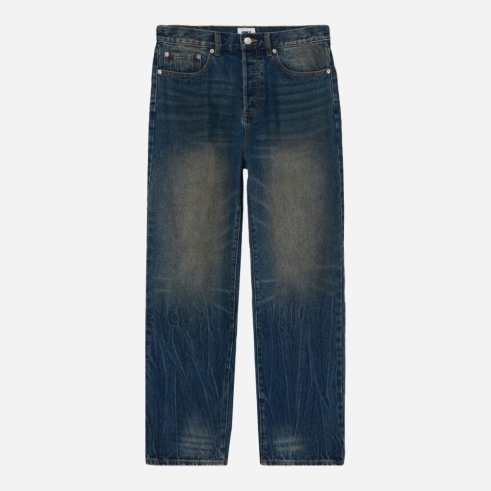 Obey Classic Baggy Denim Pant - Oil Stained Indigo Obey Classic Baggy Denim Pant - Oil Stained Indigo