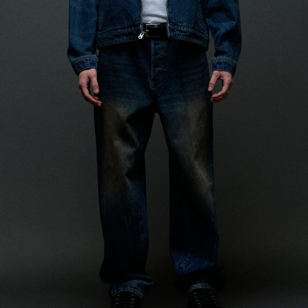 Obey Classic Baggy Denim Pant - Oil Stained Indigo Obey Classic Baggy Denim Pant - Oil Stained Indigo