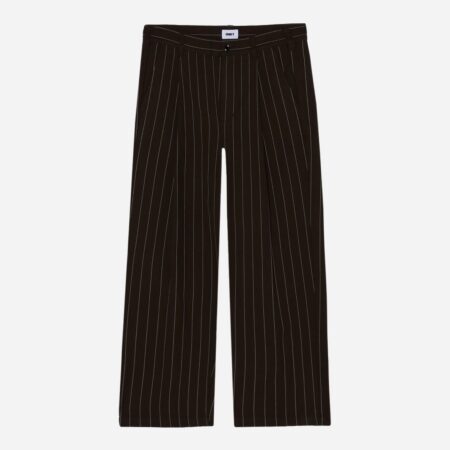 Obey Dean Stripe Pleated Pant - Carbon Pinstripe
