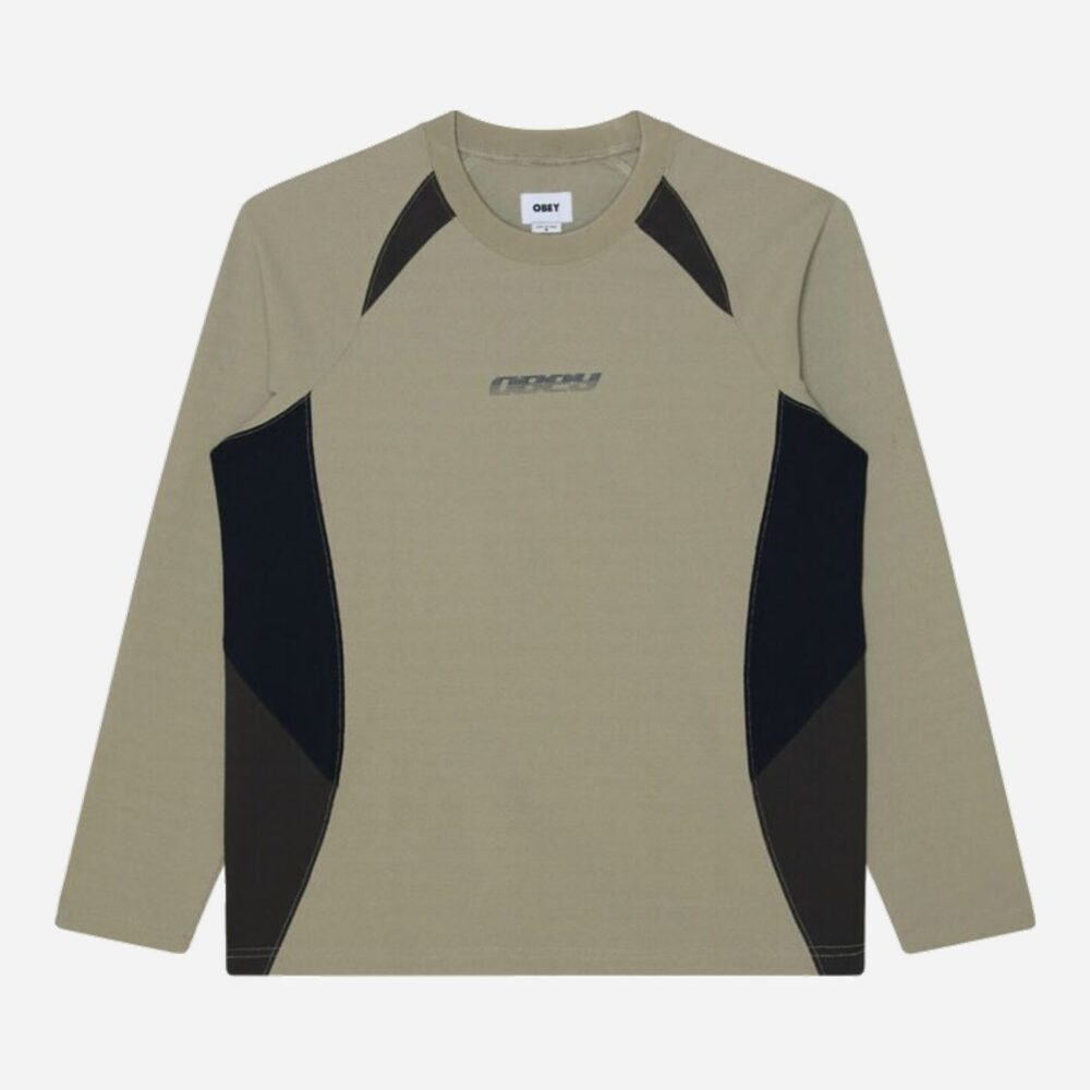 Obey Delta Longsleeve Knitted Tee - Dried Sage Multi Obey Delta Longsleeve Knitted Tee - Dried Sage Multi