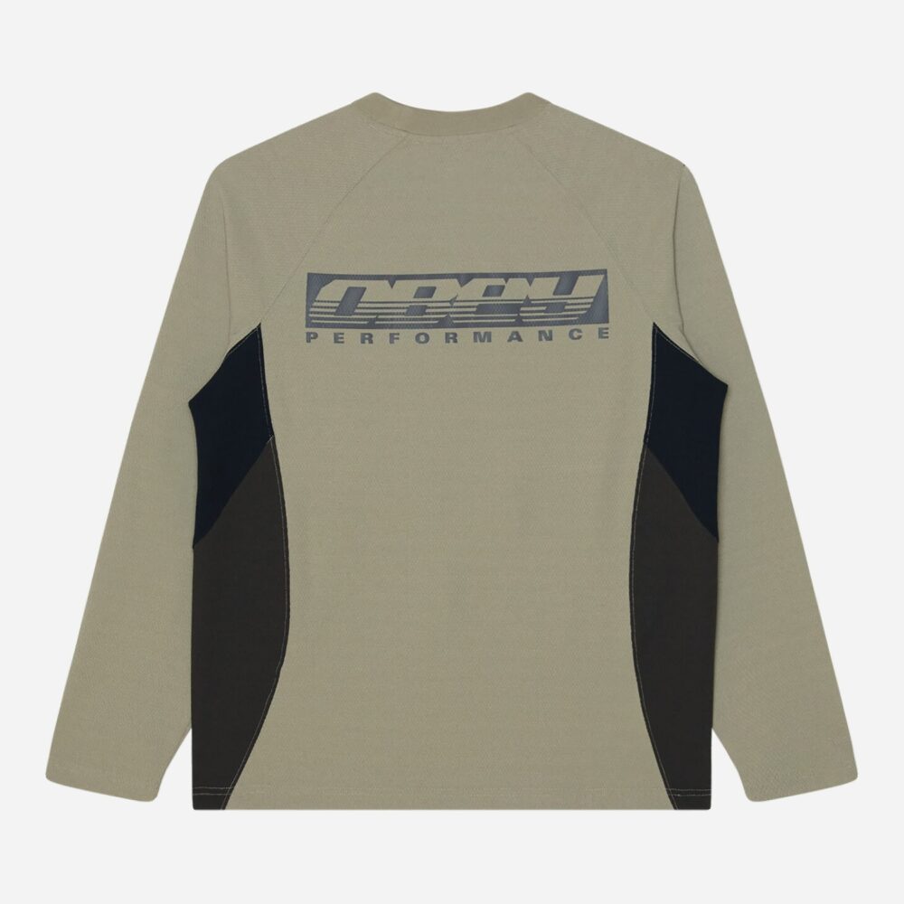 Obey Delta Longsleeve Knitted Tee - Dried Sage Multi Obey Delta Longsleeve Knitted Tee - Dried Sage Multi
