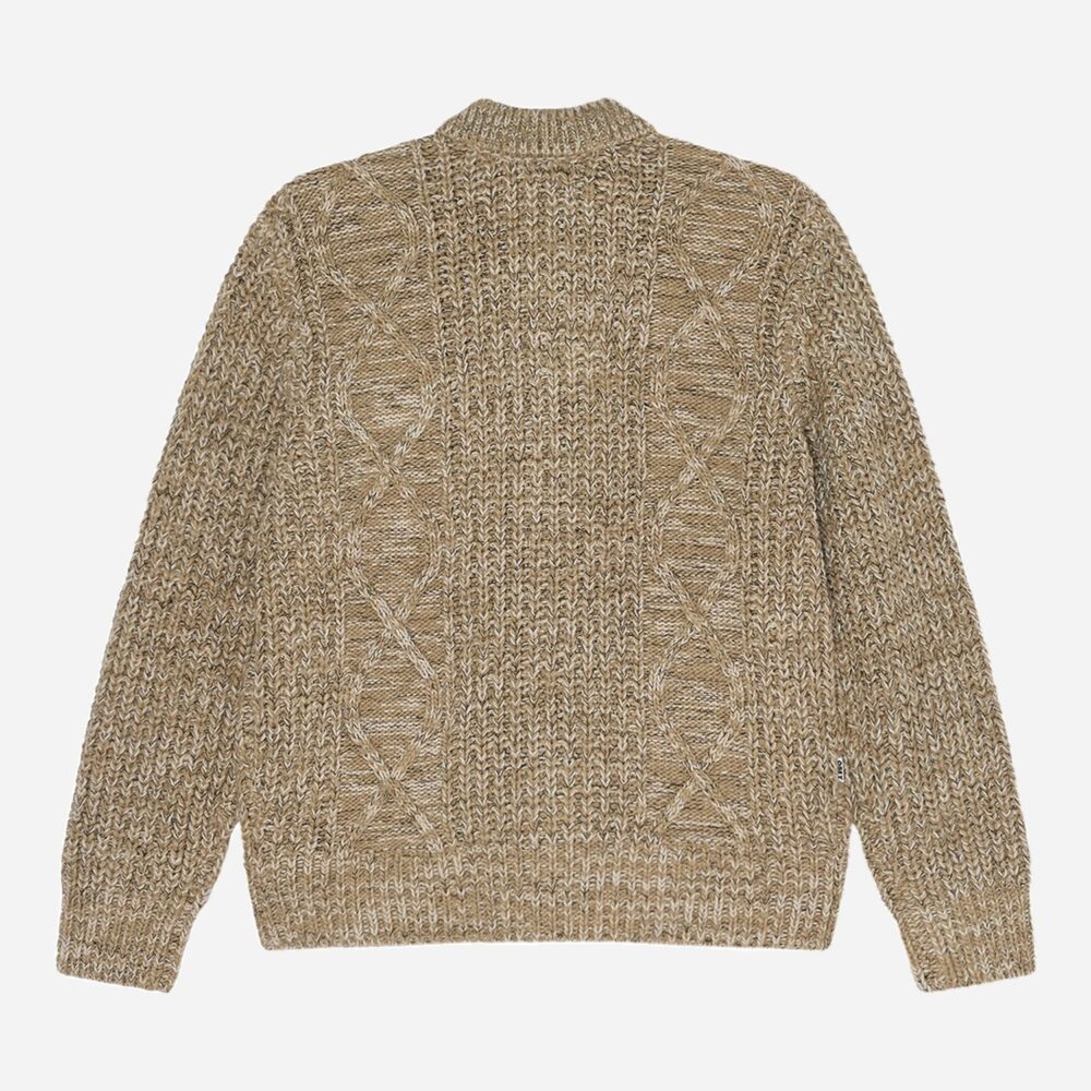 Obey Isar Button Up Knitted Cardigan - Silver Sage Multi Obey Isar Button Up Knitted Cardigan - Silver Sage Multi