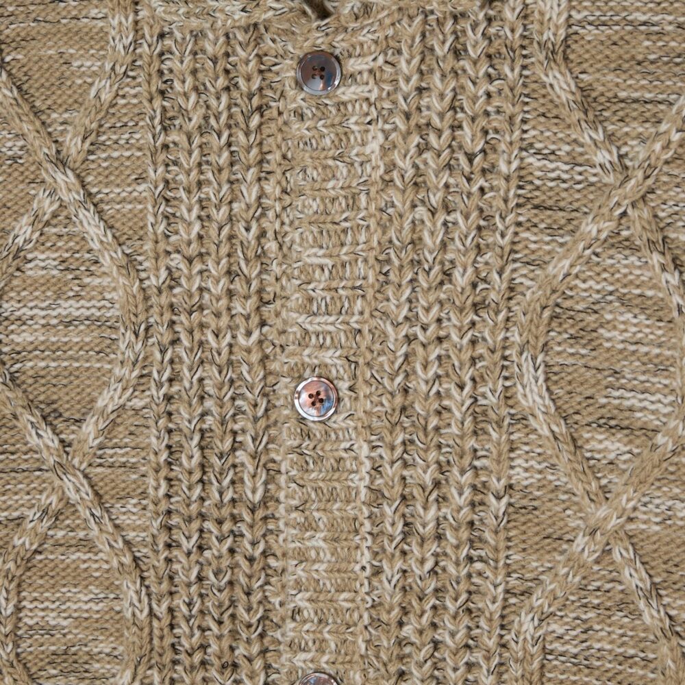 Obey Isar Button Up Knitted Cardigan - Silver Sage Multi Obey Isar Button Up Knitted Cardigan - Silver Sage Multi
