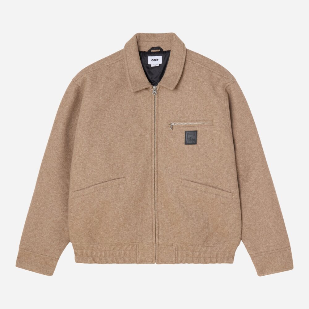 Obey Ledger Blouson Jacket - Latte