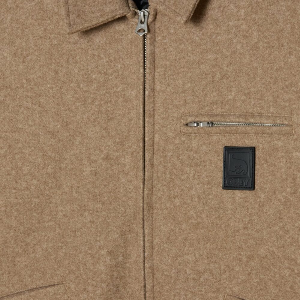 Obey Ledger Blouson Jacket - Latte