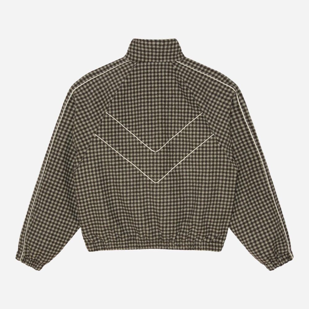 Obey Leisure Training Jacket - Abbey Stone Plaid