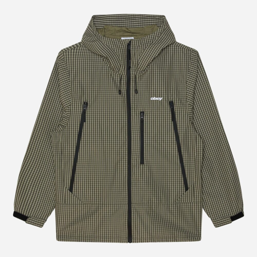 Obey Obsidian Jacket - Vetiver Plaid Obey Obsidian Jacket - Vetiver Plaid