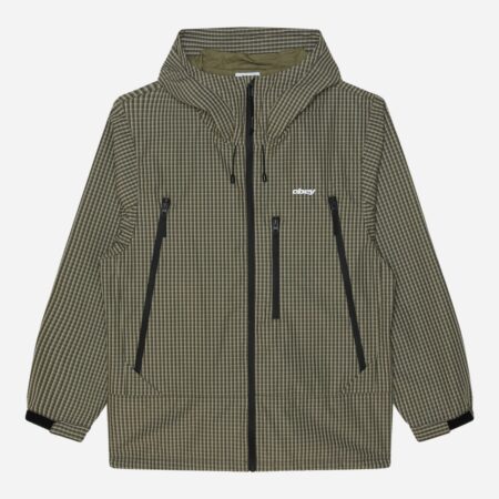 Obey Obsidian Jacket - Vetiver Plaid