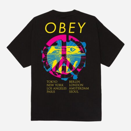 Obey Peace Brick Tee - Black Obey Peace Brick Tee - Black