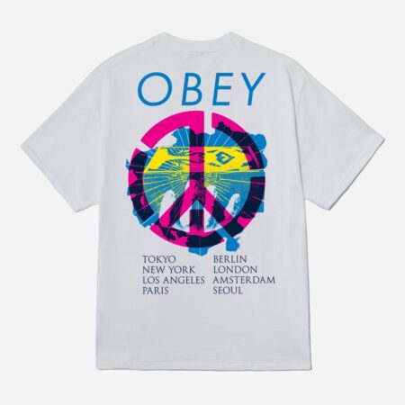 Obey Peace Brick Tee - White Obey Peace Brick Tee - White