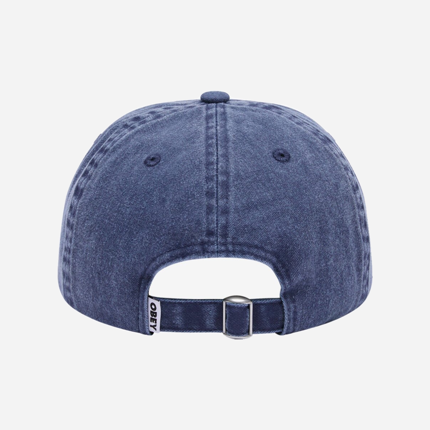 Obey Pigment Outline Delta 6 Panel Snapback Cap - Pigment Mild Navy