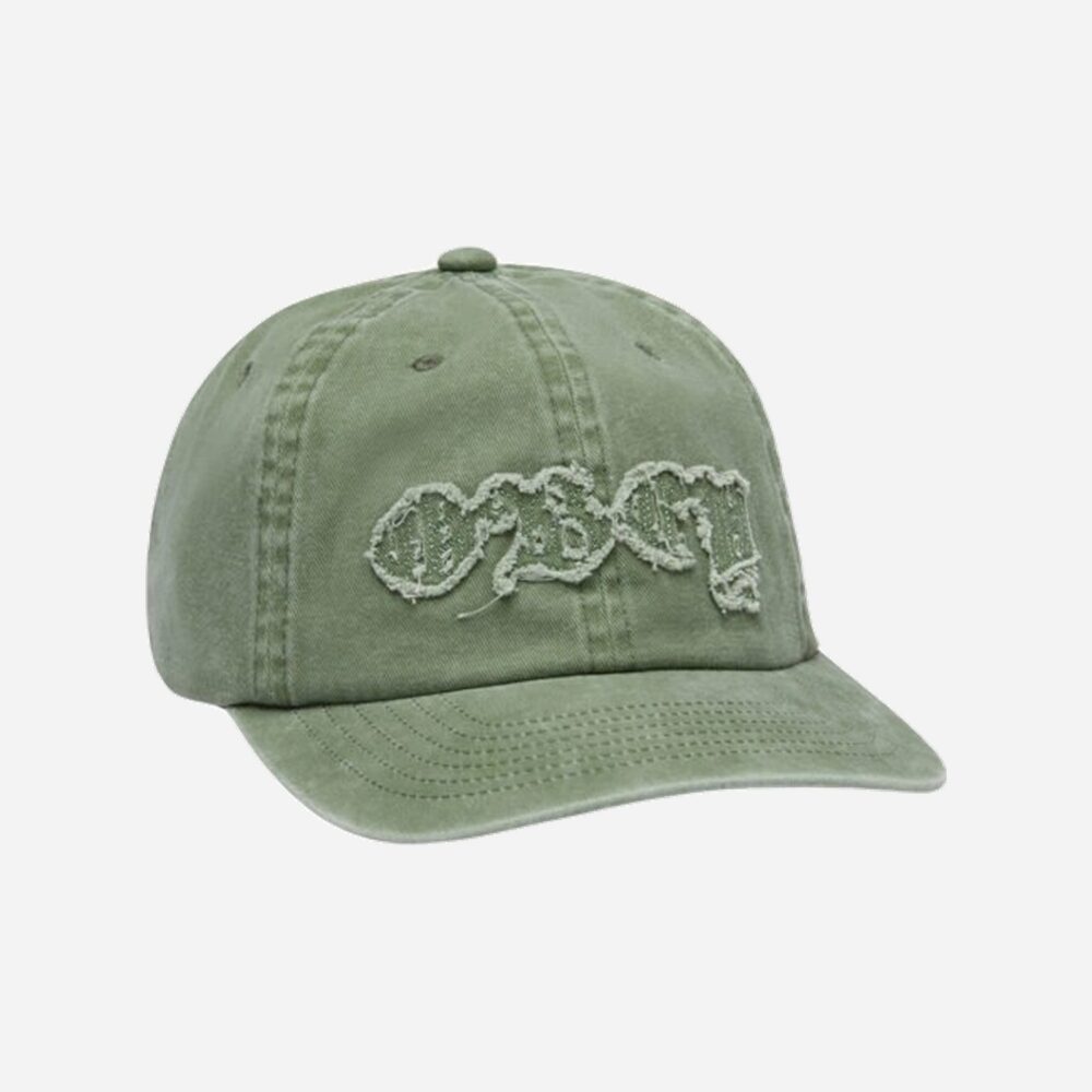 Obey Pigment Static 6 Panel Velcroback Cap - Pigment Olive