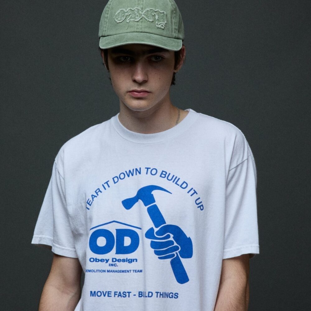 Obey Pigment Static 6 Panel Velcroback Cap - Pigment Olive