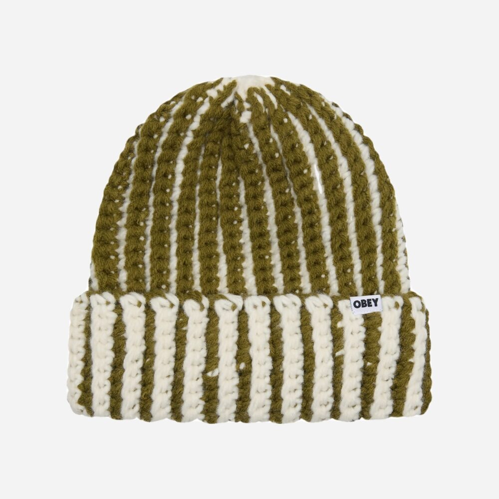 Obey Scout Chunky Beanie - Moss Green Multi Obey Scout Chunky Beanie - Moss Green Multi