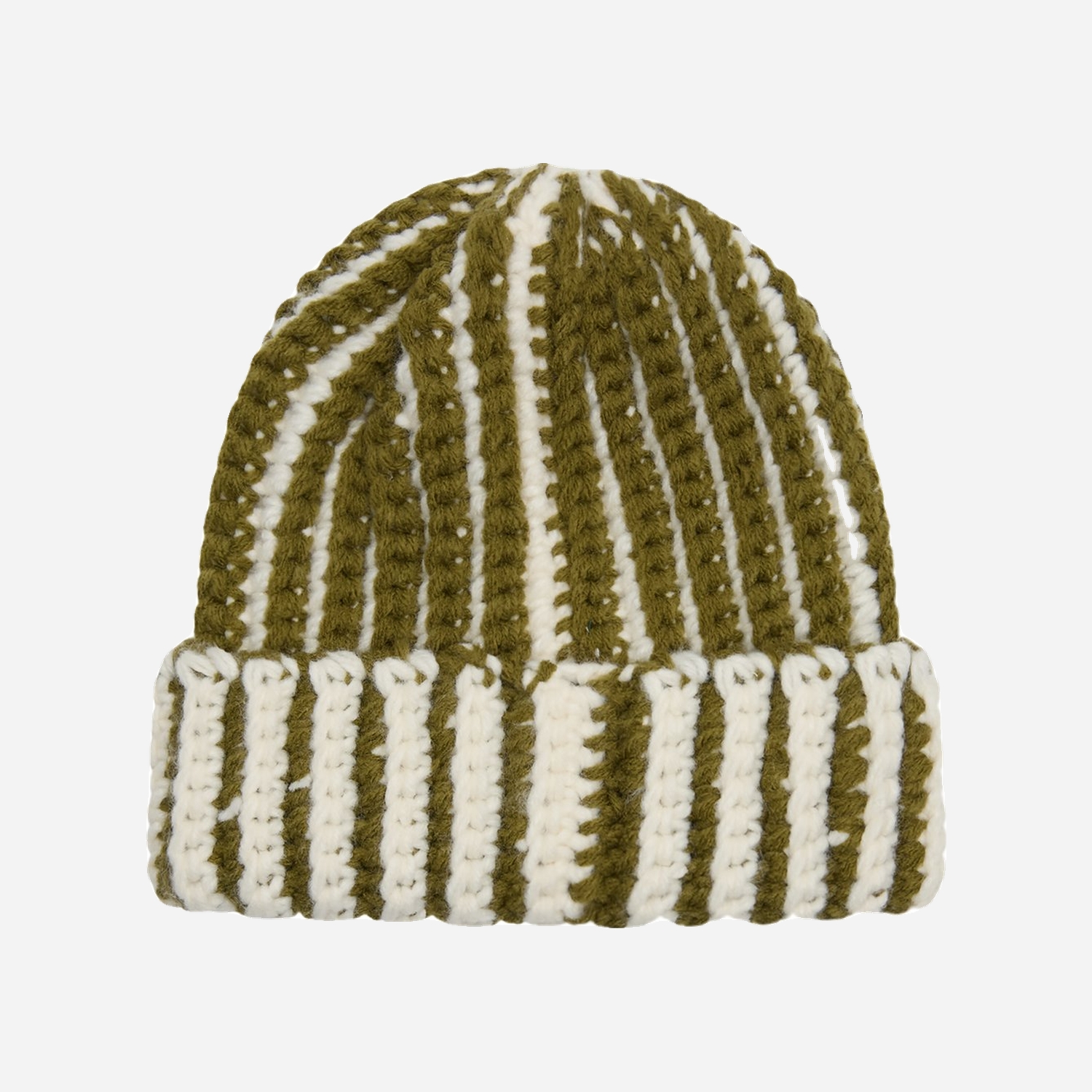 Obey Scout Chunky Beanie - Moss Green Multi