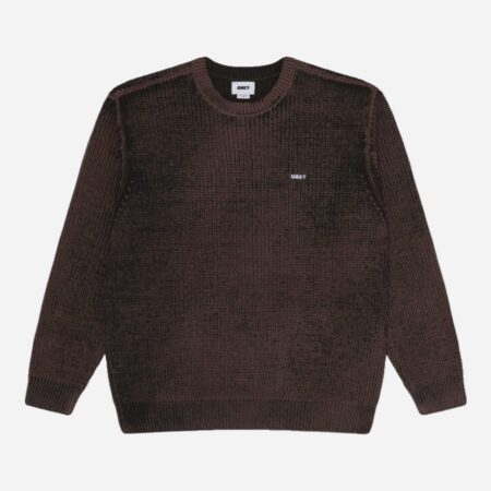 Obey Spray Effect Sweater - Morel Multi
