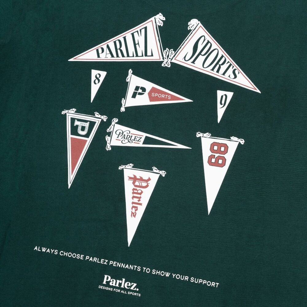Parlez Pennant Tee - Deep Green
