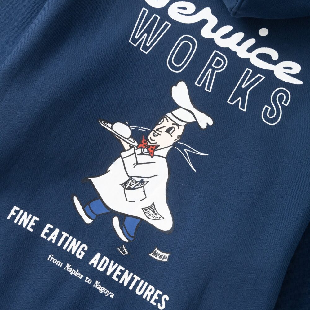 Service Works Eating Adventures Hoodie - Navy Service Works Eating Adventures Hoodie - Navy