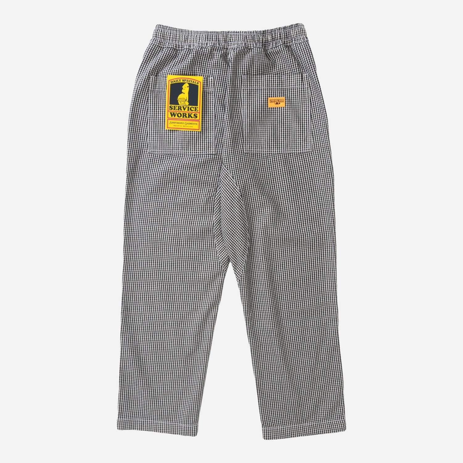 Service Works House Gingham Chef Pant - Black