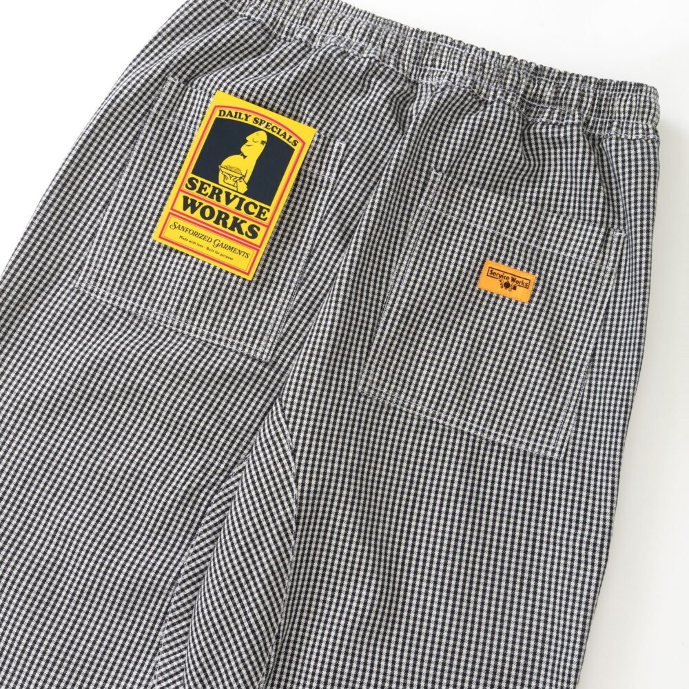 Service Works House Gingham Chef Pant - Black Service Works House Gingham Chef Pant - Black