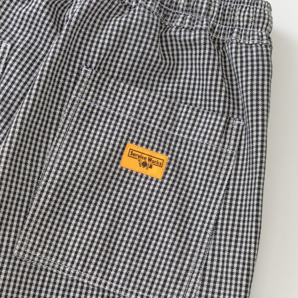 Service Works House Gingham Chef Pant - Black