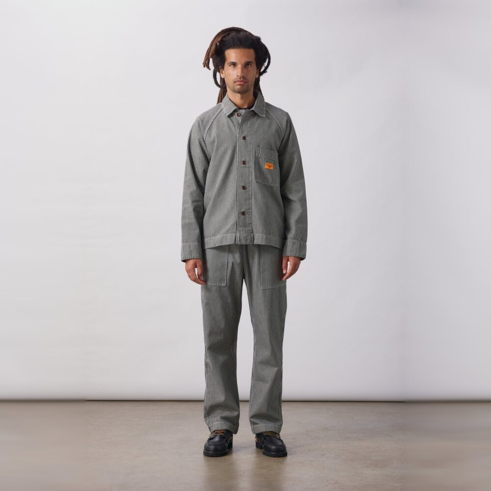 Service Works House Gingham FOH Overshirt - Black Service Works House Gingham FOH Overshirt - Black