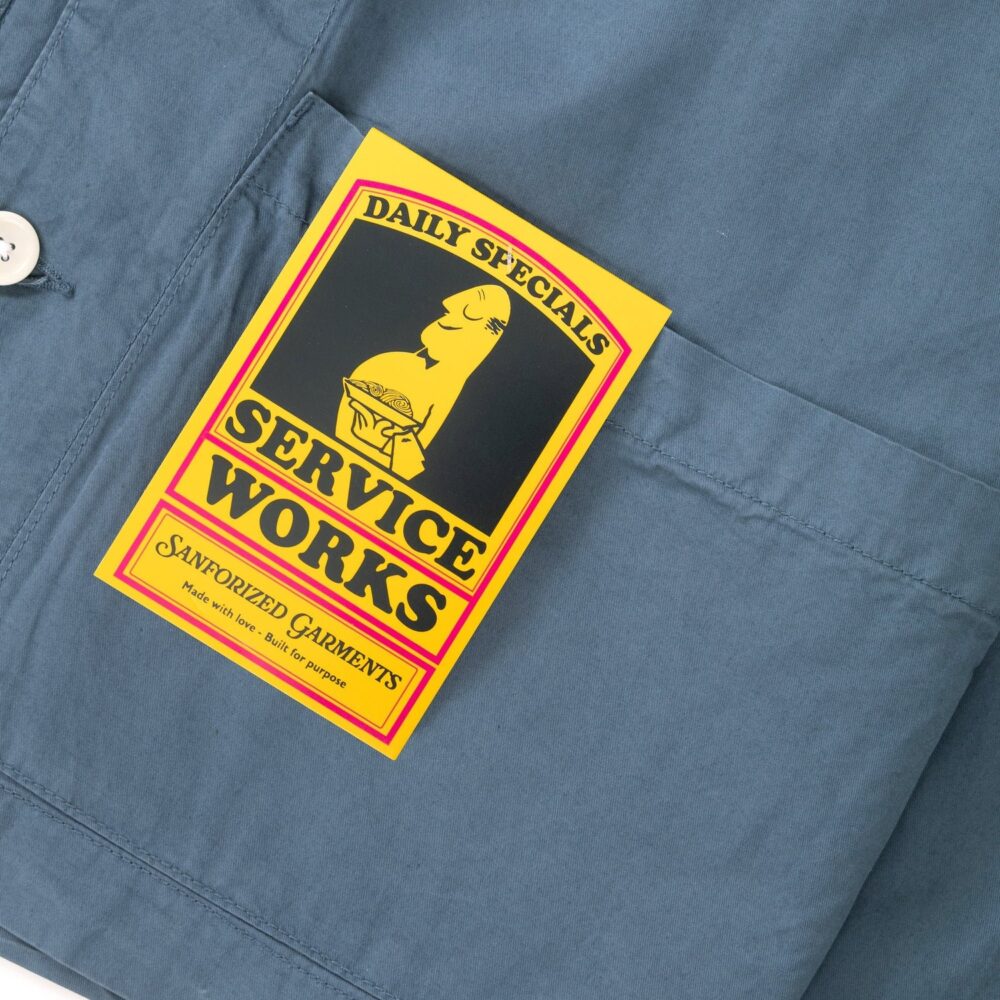Service Works Tech Twill Easy Chef Shirt - Slate Service Works Tech Twill Easy Chef Shirt - Slate