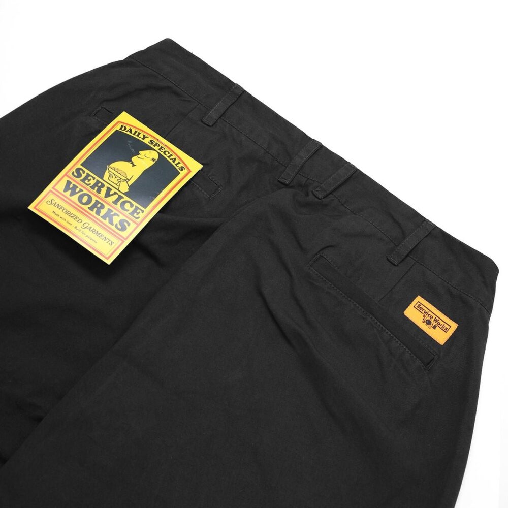 Service Works Twill Part-Timer Pant - Black