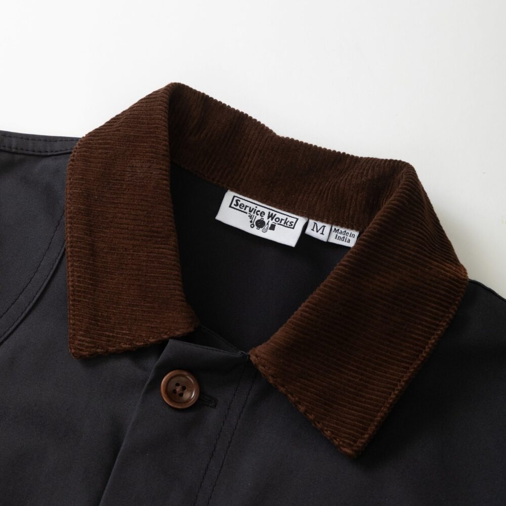 Service Works Waxed Barn Coat - Black