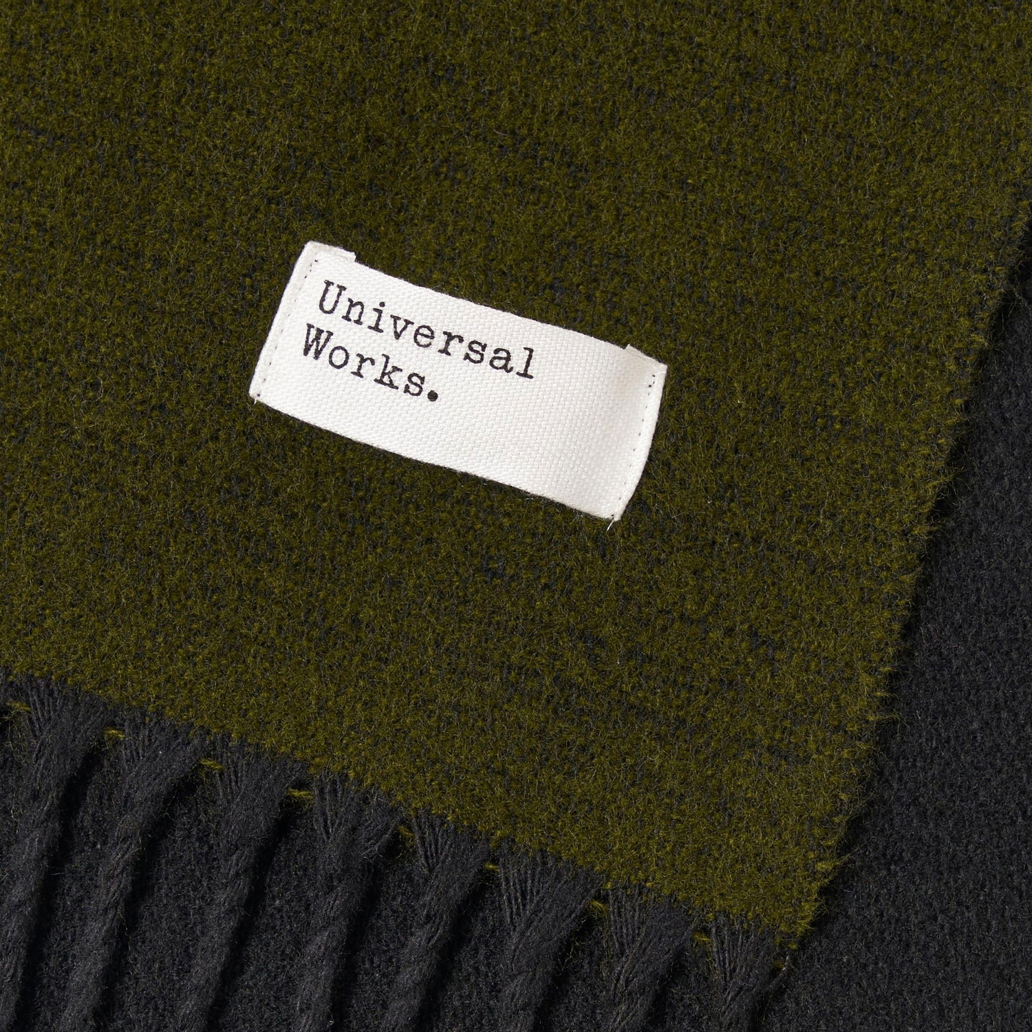 Universal Works Scarf - Green/Black
