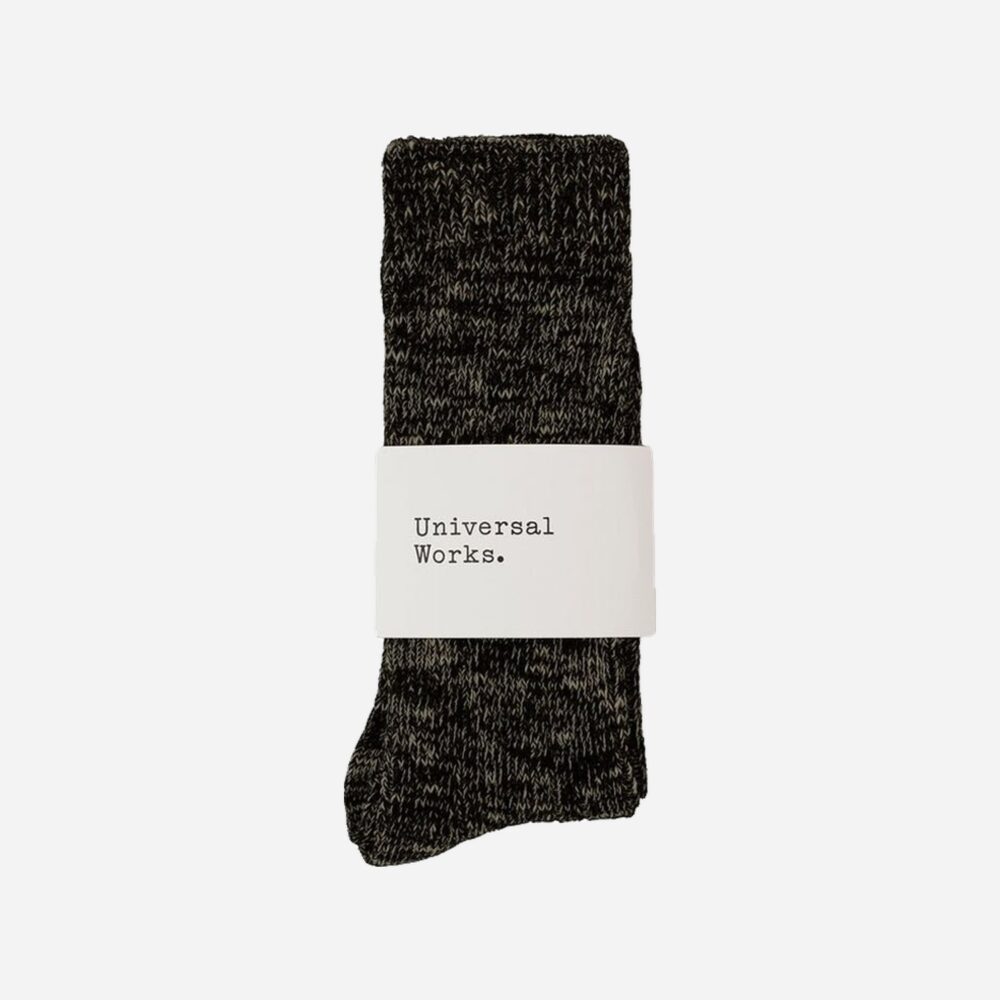 Universal Works Slub Sock - Charcoal Universal Works Slub Sock - Charcoal