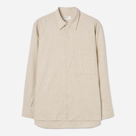Universal Works Square Pocket Shirt - Ecru Universal Works Square Pocket Shirt - Ecru