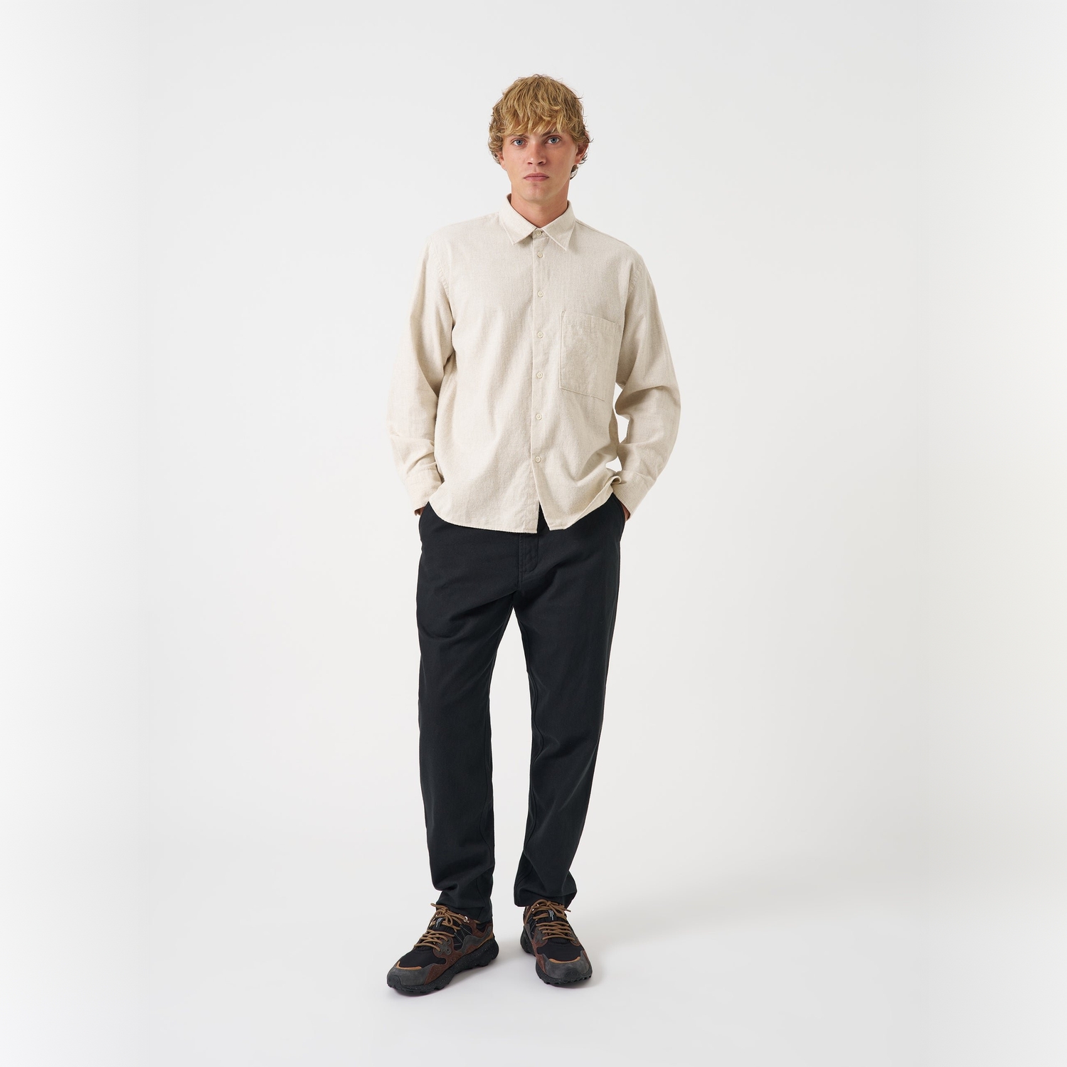 Universal Works Square Pocket Shirt - Ecru