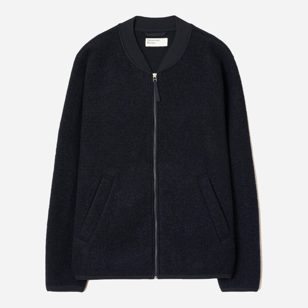 Universal Works Zip Bomber - Navy Universal Works Zip Bomber - Navy