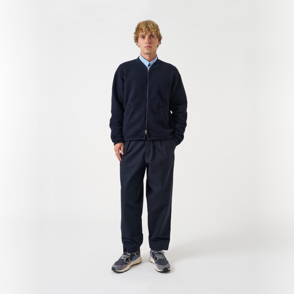 Universal Works Zip Bomber - Navy Universal Works Zip Bomber - Navy