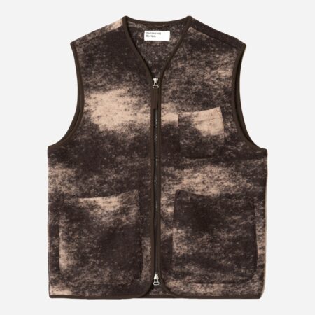 Universal Works Zip Gilet - Brown Universal Works Zip Gilet - Brown