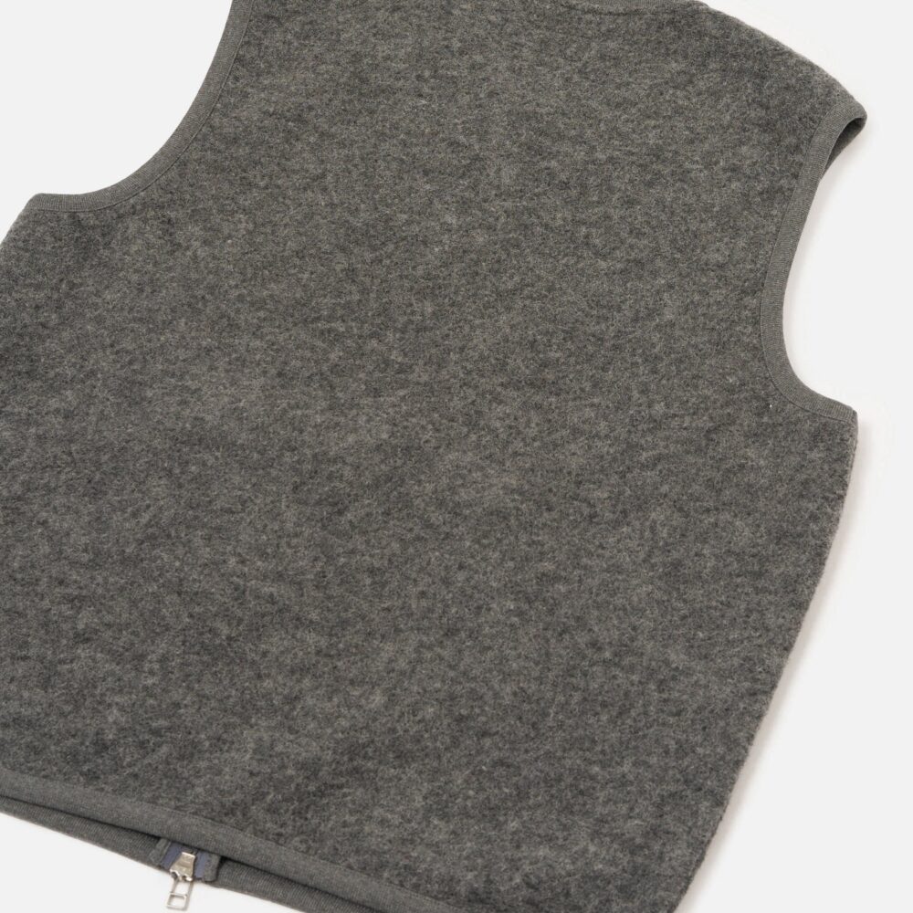 Universal Works Zip Waistcoat - Grey Marl Universal Works Zip Waistcoat - Grey Marl