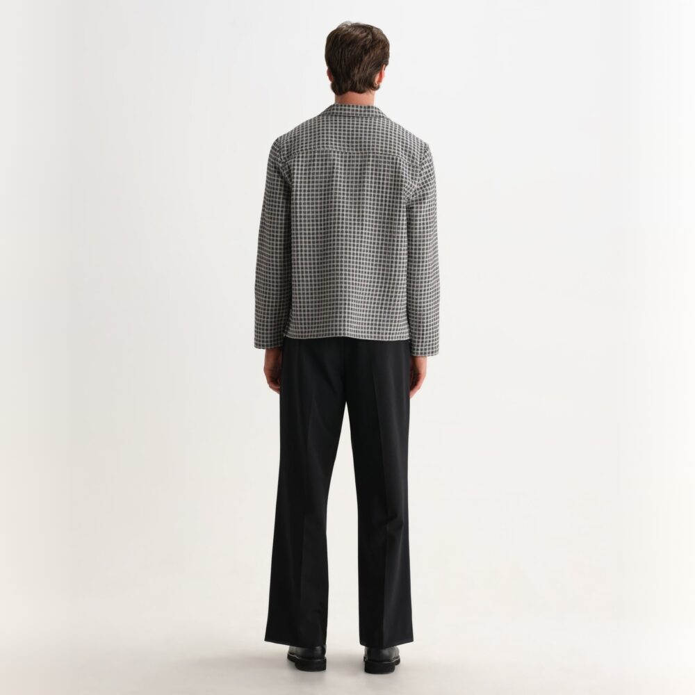 Wax London Corey Longsleeve Shirt - Black/Ecru Wax London Corey Longsleeve Shirt - Black/Ecru