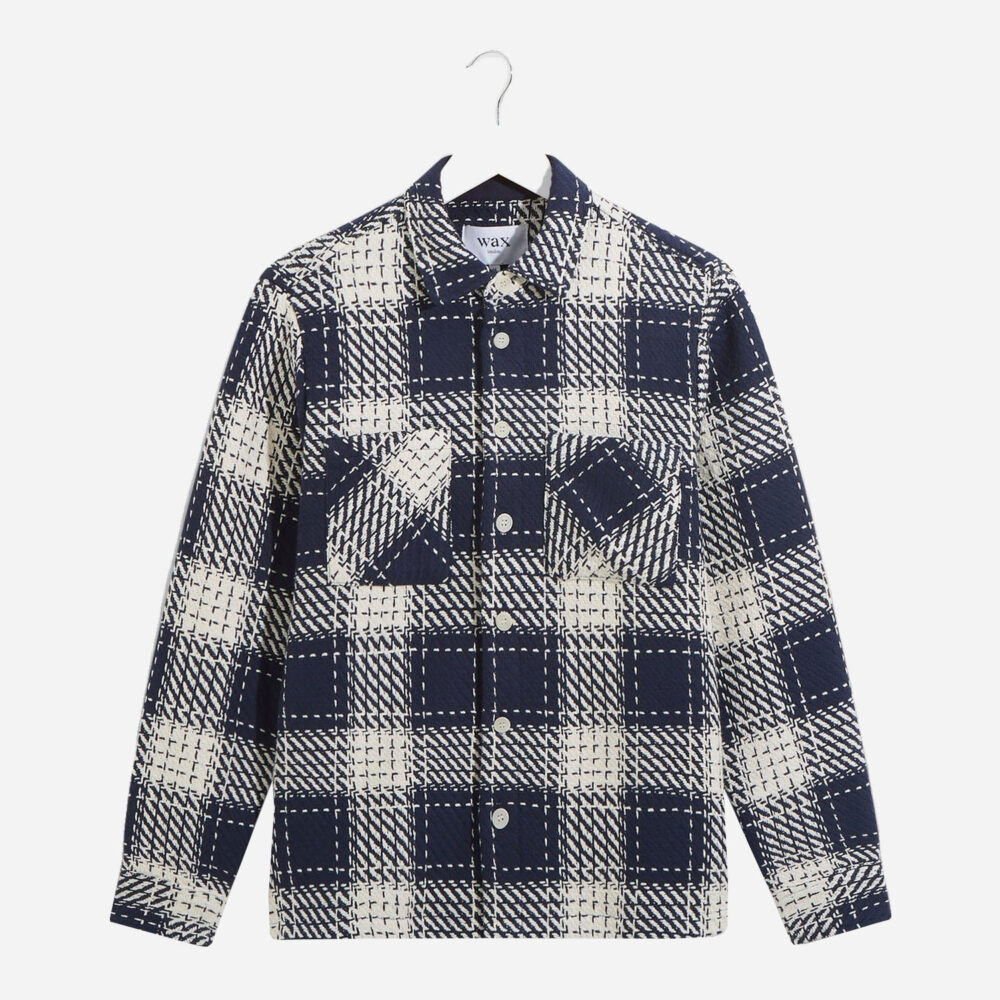 Wax London Whiting Overshirt - Marine