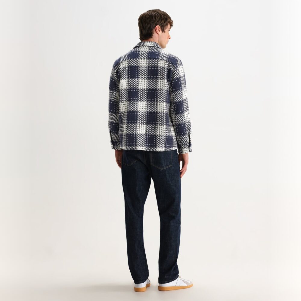 Wax London Whiting Overshirt - Marine