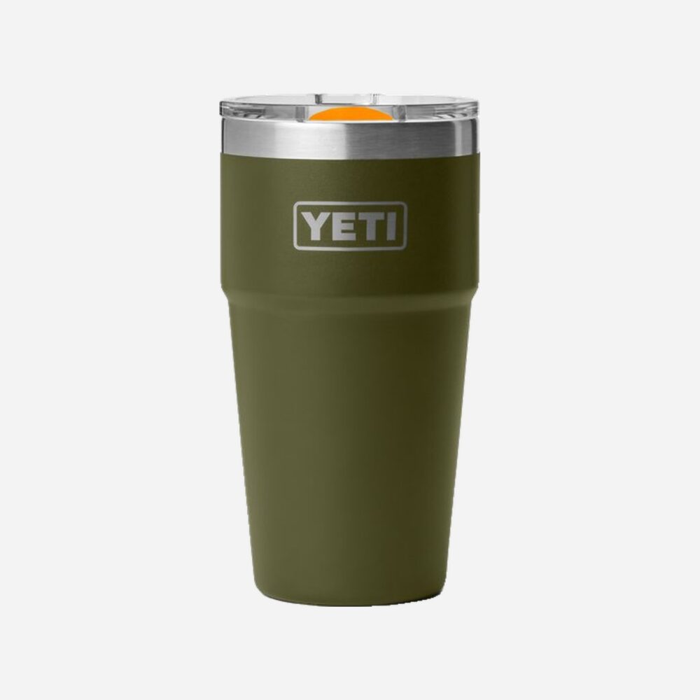 YETI Rambler 20 Oz Stackable Cup - Olive/King Crab Orange YETI Rambler 20 Oz Stackable Cup - Olive/King Crab Orange