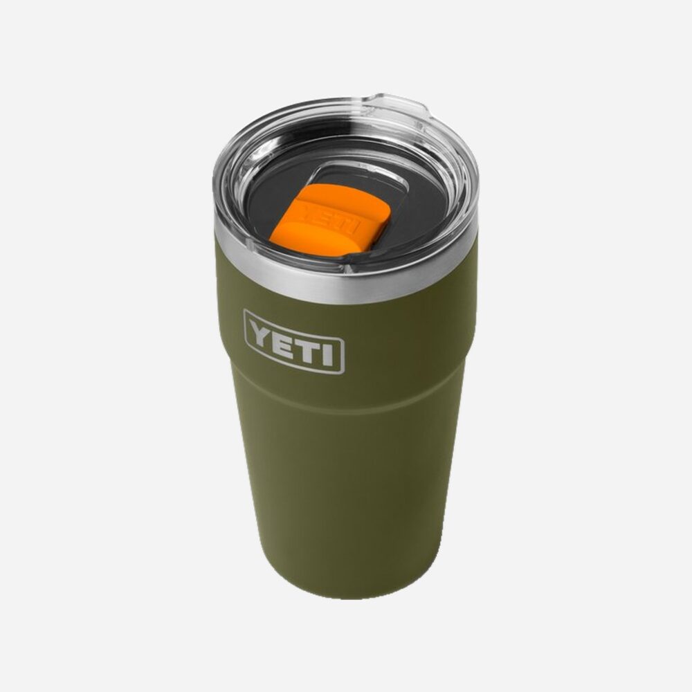 YETI Rambler 20 Oz Stackable Cup - Olive/King Crab Orange YETI Rambler 20 Oz Stackable Cup - Olive/King Crab Orange